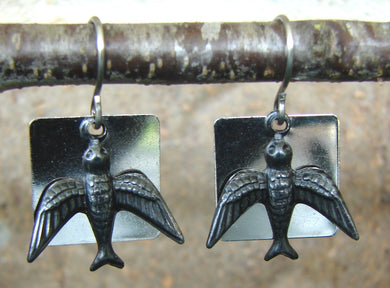 Arte Metal Swallows on Silver Blanks