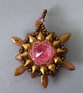 Pink and Gold Super Nova Pendant