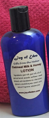 Oatmeal, Milk and Honey All Natural Lotion - 8 oz.