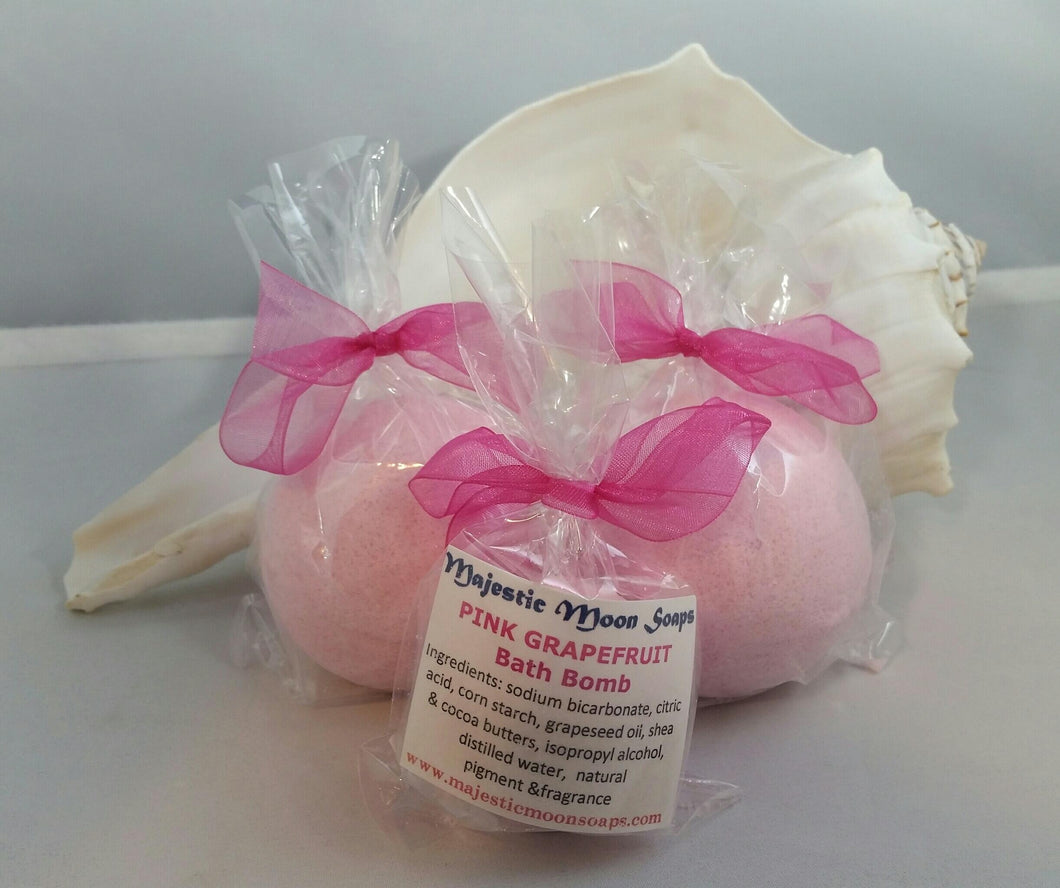 Pink Grapefruit Bath Bombs