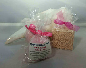 Pink Sugar Bath Bombs