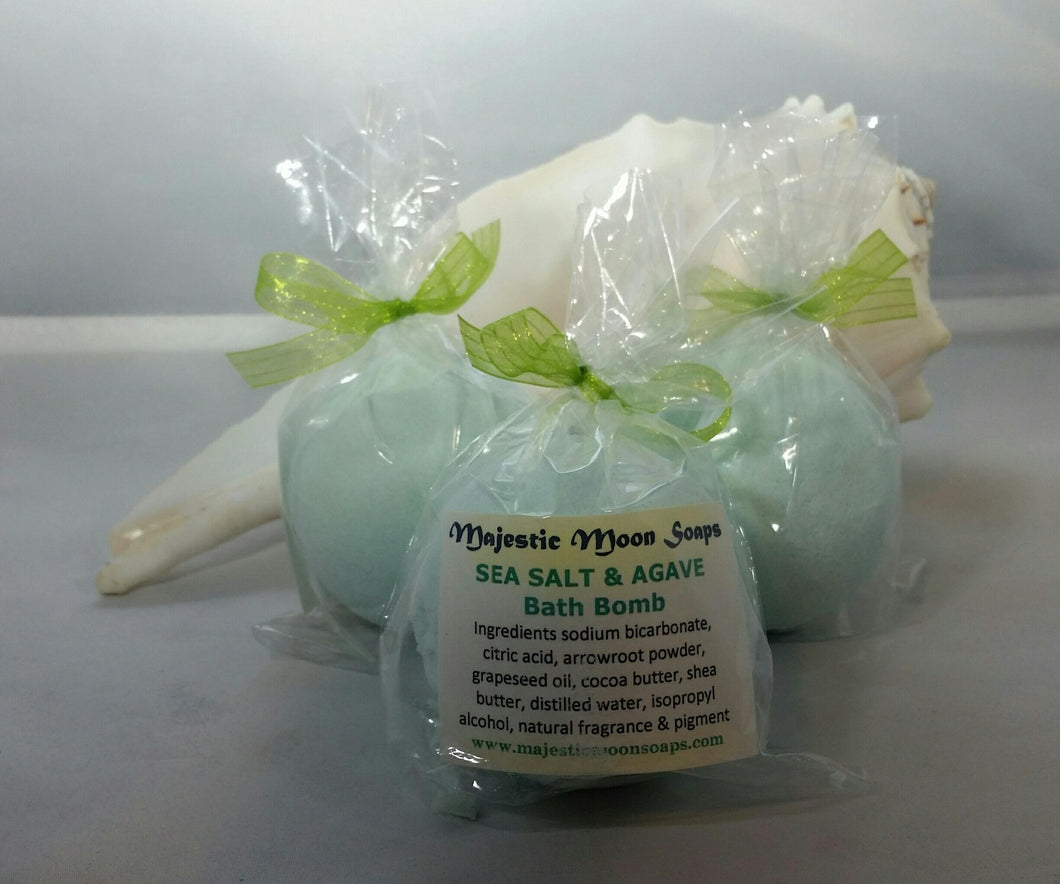 Sea Salt and Agave Bath Bombs